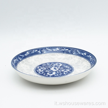 Piatto in ceramica all&#39;ingrosso piatto in porcellana bianca